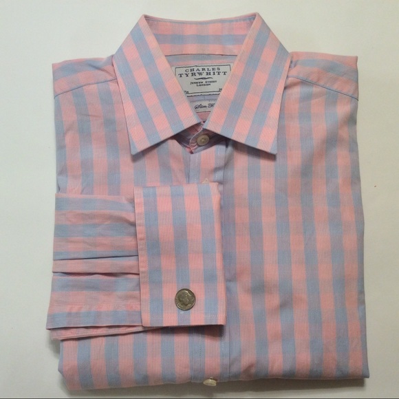 Charles Tyrwhitt Other - Charles Tyrwhitt pink blue fc dress shirt 15.5-37”